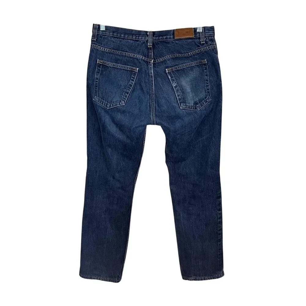Dearborn Denim Straight Leg Jeans Blue‎ 100% Cotton Made in USA Size 34x30